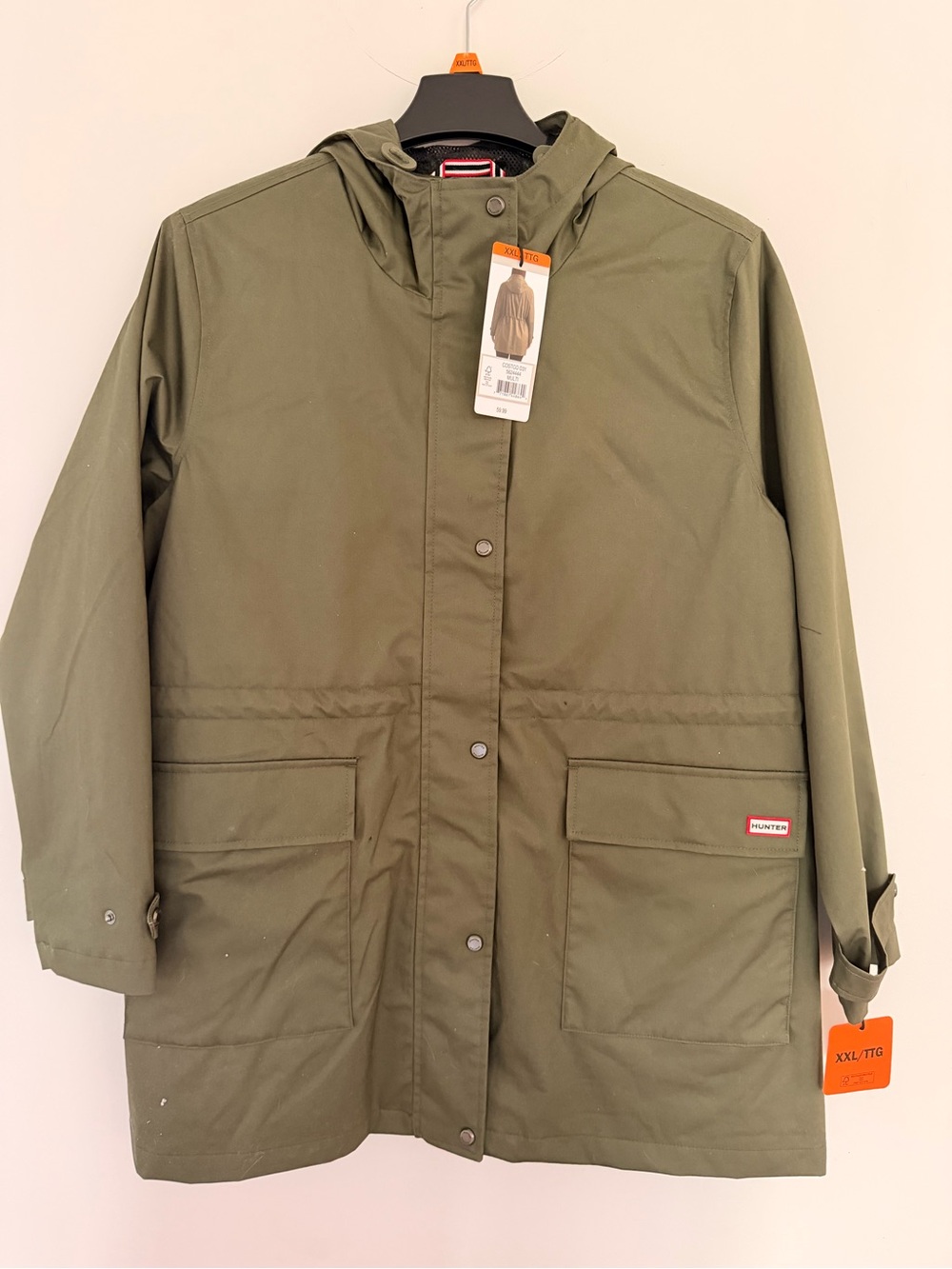 Hunter Olive Green Hooded Jacket